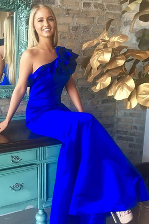 Royal Blue Ruffle Dress